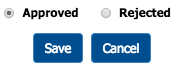 Approve/Reject